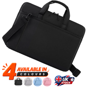 14-Inch Slim Laptop Bag – Protective Shoulder Briefcase